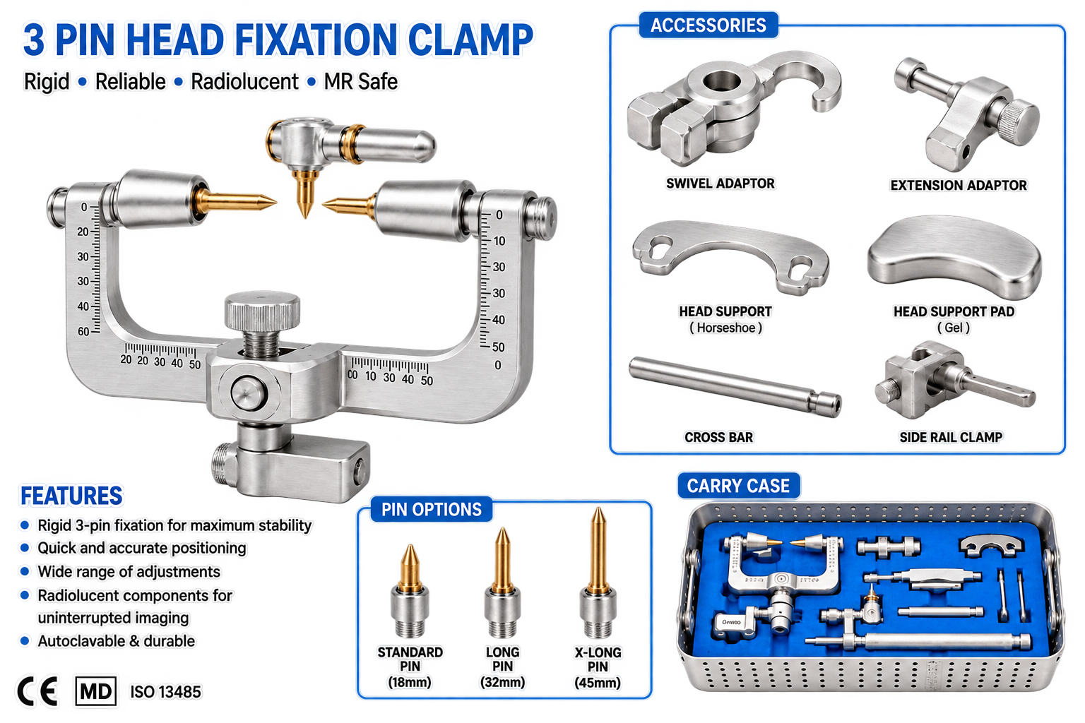 3 pin head clamp main